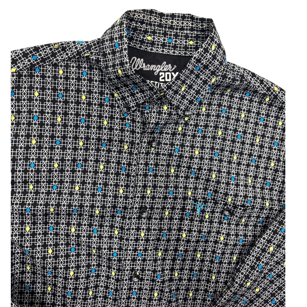 Wrangler 20X‎ Competition Advanced Comfort Geometric Print Shirt Men's